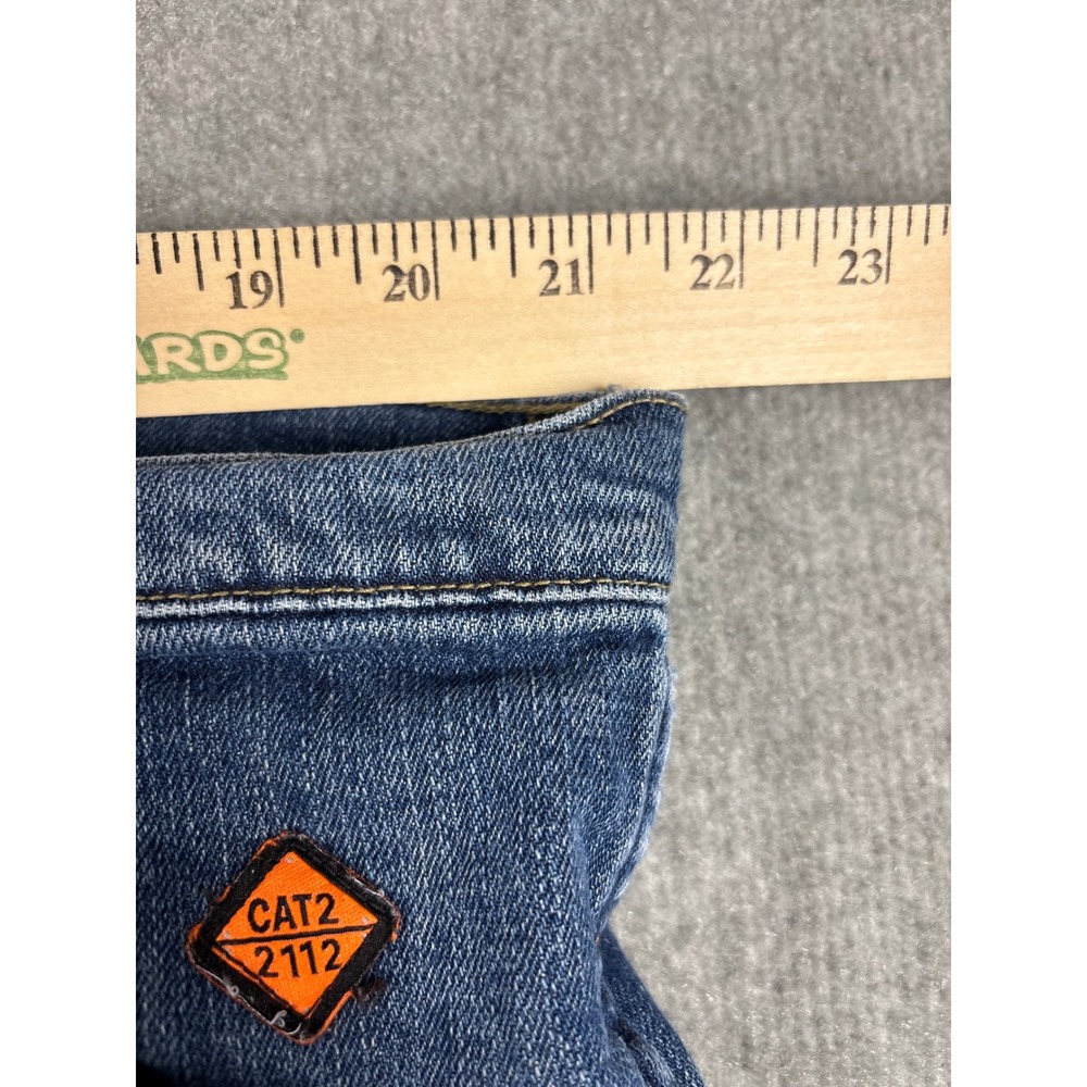 Wrangler FR Flame Resistant Jeans CAT2 2112 Workwear 42x34 Blue 18FRAC47D - Picture 10 of 10